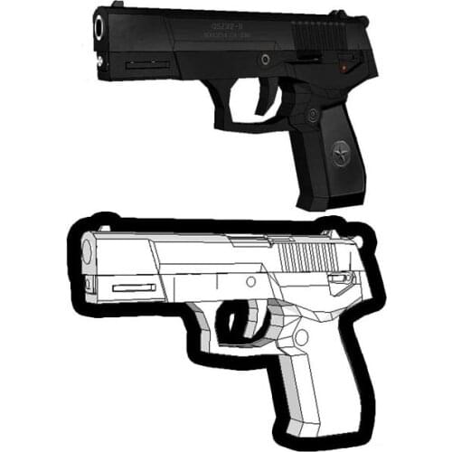 Homemade Firearms Qsz-92 Pistol 3D Paper Model Can Not Launch Handmade Toy