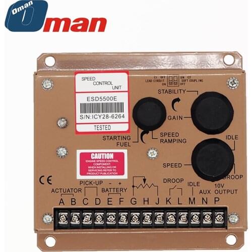 Fast delivery ESD5500E Dual-capacitor diesel generator set controller, engine speed control regulator
