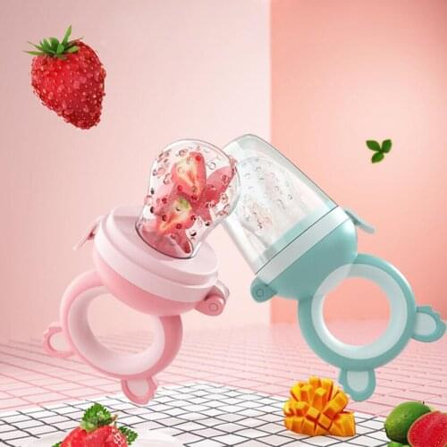 Baby Fresh Fruit Pacifier Feeder Infant Teething Toy Nibbler Teether Pacifier Safe Silicone Food Feeder for Baby Children