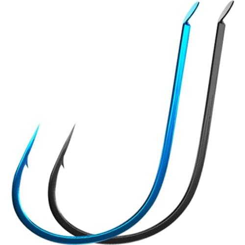 DYGYGYFZ 10pcs Barbed Hook Golden Stingless Hook High Carbon Steel Fish Hook Barbed Fishhook for Earth Worm Fishing Accessories