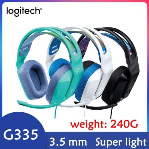 Logitech G335 gaming gaming headset head-mounted wired computer headset with wheat virtual 7.1 surround sound stereo