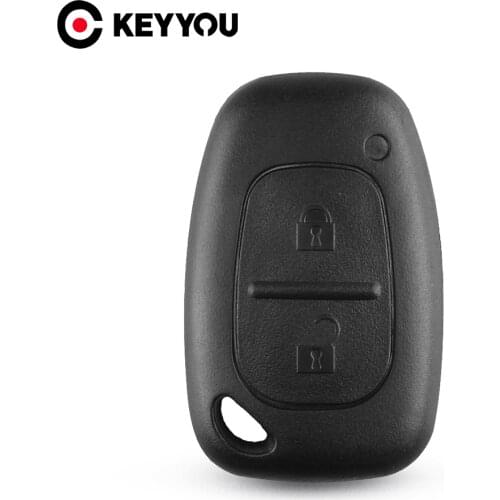 KEYYOU Remote Car Key Shell 2 Button For Renault Trafic Vauxhall Opel Master Vivaro Nissan Primastar Fob Key Case Cover No Blade
