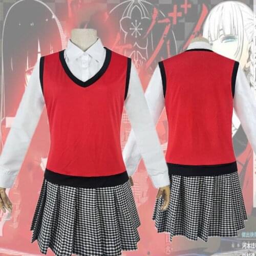 Cosplay Costumes Anime Midari Ikishima Japanese School Girls Uniform Full Set Halloween Shirt Skirt Vest C85C21