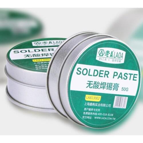 LAOA No-Acid SMD Soldering Paste 25g/50g Pack Flux Grease 10cc Repair Tool Solder PCB