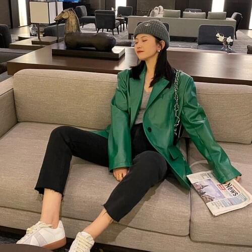 LLLmwybiao Women's Leather Jackets