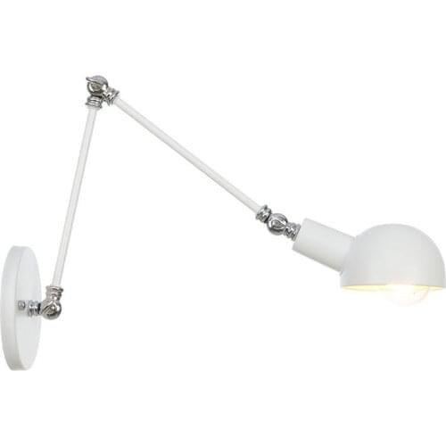 Retro Wall lamp Bedside Nordic Reading Lamp Iron Folding Restaurant Swing Arm Adjustable Led Wall Lights Classic E27 Gold White