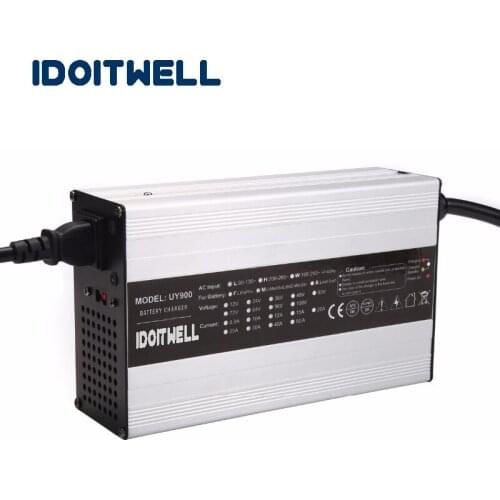 Customized 900W series battery charger 72V 10A 60V 12A 48V 15A 36V 18A for Lead acid pack orLithium pack or LifePO4 battery pack