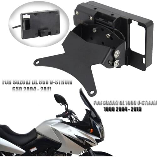 NEW Motorcycle For SUZUKI V-strom 650 DL 650 Vstrom Bracket Mount Smartphone GPS Holder Navigation Bracket 2004-2011 2010 2009