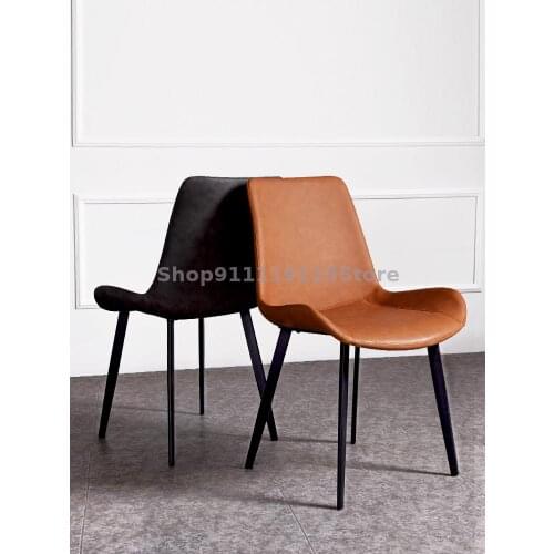 Dining Chair Family Restaurant Net Red Iron Stool Nordic Modern Simple Chair Light Luxury Makeup Chair Desk Armchair