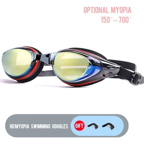 -150 To -700 Degree Myopia Swim Goggles Men Women HD Clear Lens Anti-fog Swimming Glasses Anti-Uv Swim Eyewear