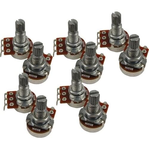 Guitar Small Size Pots Potentiometers For Guitar Bass Parts (Pack Of 10)