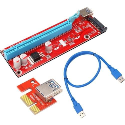USB 3.0 PCI-E Riser Card Express 1X to 16x Extender Pcie Riser Adapter Card for 1x 4x 8x 16x PCI-E Slots Motherboard