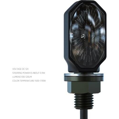 Retro Mini Turn Signals Motorcycle Flashers Refitting Accessories Easy Installation Universal for Benelli Harley Suzuki Honda