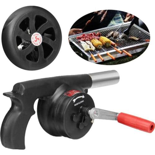 Hand Fan Starter Blower Barbecue Grill Fire Cranked Outdoor Picnic Camping BBQ Barbecue Tool Fan/Blower Barbecue Fire