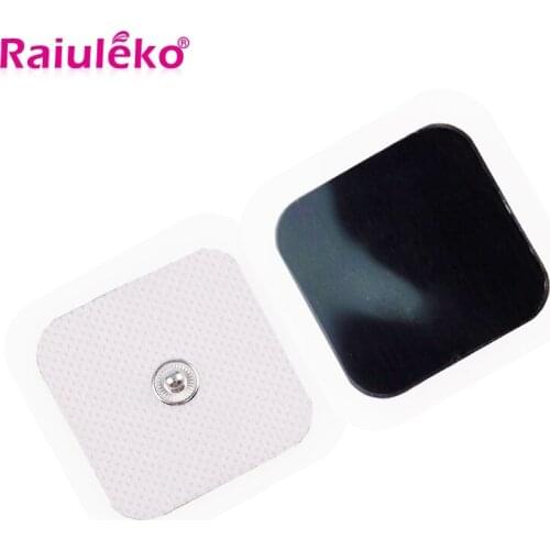 Self Replacement Muscle Stimulator Electrodes Tens Massager Pads 10/20pcs 4*4cm Tens Electrodes Non-woven for Muscle Stimulator