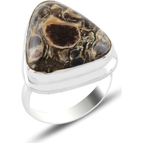 Silver 925 Sterling Natural Gemstone Ring