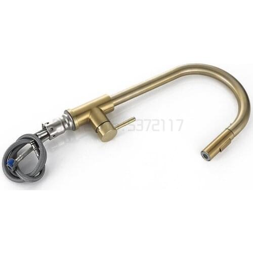 Smart Touch Kitchen Faucets Crane For Sensor Stainless Steel Pull Out Water Sink Mixer Tap Brushed Gold 360 Rotate Touch Faucet