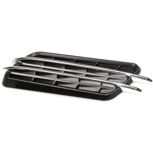 Universal Pair Car Side Air Flow Vent Cover Intake Decoration Stickers Side Mesh Cover Hood Bonnet Car Styling