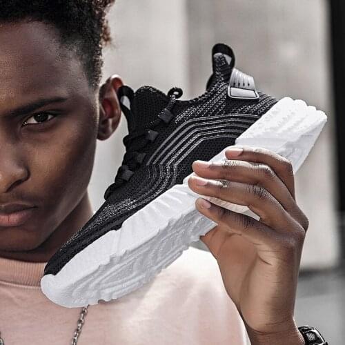 Spring causal zapatos man knitting shoe for leisure sapato white sports summer hot casual breathable sport Male 2020 casuales s