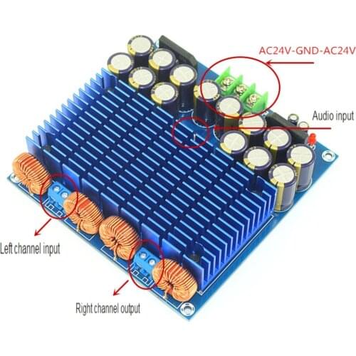 High Power Class D TDA8954TH 420W+420W Dual Channel HIFi Digital Amplifier Board YJ
