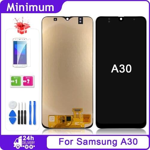 6.4" OLED For Samsung Galaxy A30 A305 A305F A305FD A305A LCD Display Touch Screen Digitizer Assembly Replacement