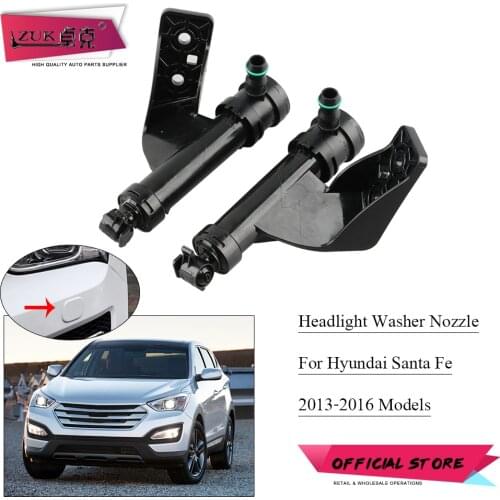 ZUK For Hyundai 2013-2016 For Santa Fe IX45 Front Headlight Washer Nozzle Jet Actuator Head Light Cleaning Jet
