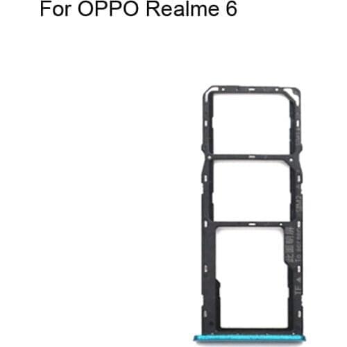 1PC For OPPO Realme 6 Tested Good Sim Card Holder Tray Card Slot For OPPO Realme6 Sim Card Holder
