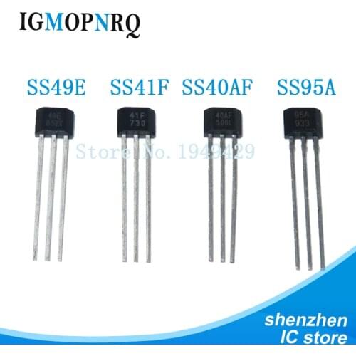 10pcs SS40AF SS41F SS495A SS49E 40AF 41F 495A 49E Ehigh sensitivity Hall sensor