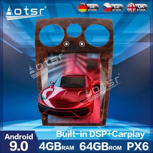 128G Aotsr Vertical screen Tesla Style Android CARPLAY Car Radio Player For Bentley Continental Flying Spur Speed GPS Navigation