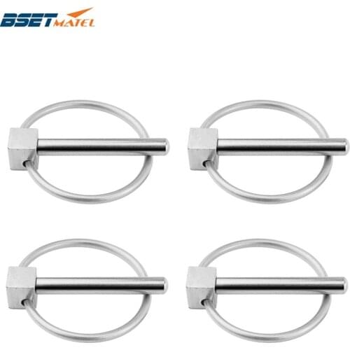 4PCS Stainless steel 316 boat Kayak Canoe Trailer Tractor Trolley Caravan Lynch pins Linch Pin Clips Retaining Clip marine