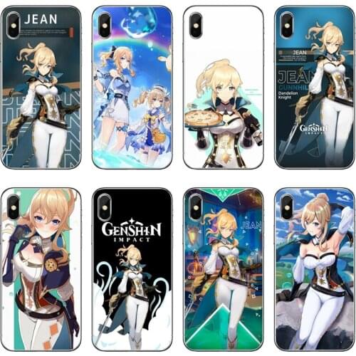 Genshin Impact jean Transparent Phone Case For iPhone 12 11 Pro Max Mini XS Max XR X 8 7 Plus 6 6S Plus 5 5S SE 2020