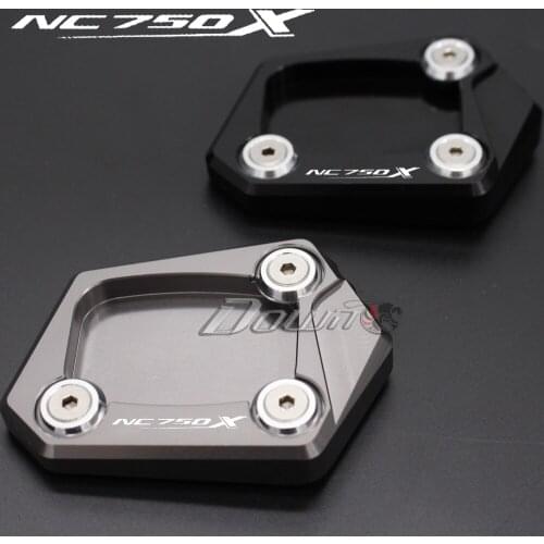 CNC Billet Aluminum Kickstand Foot Plate Side Stand Extension Pad Enlarge Extension For HONDA NC 750 X NC750X NC 750X 2015