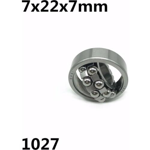 1pcs 1027 7x22x7 mm Double Row Self-aligning ball bearing High quality