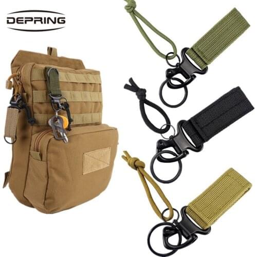 Carabiner High Strength Nylon Tactical Backpack Key Hook Webbing Buckle Hanging System Molle Waist Belt Buckle Outdoor Tools