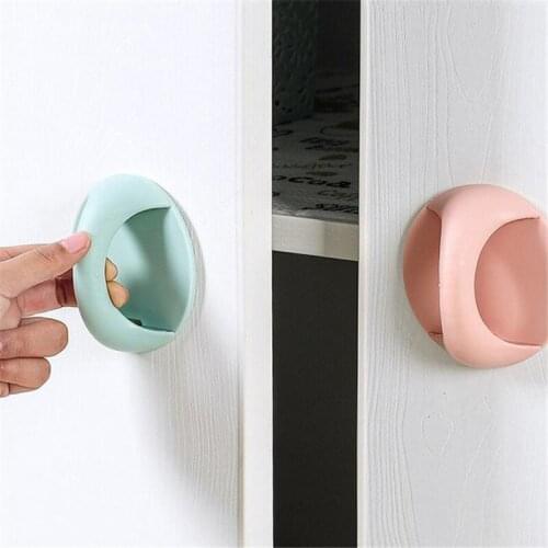 Creative Multi-purpose Round Door And Window Auxiliary Handle Simple And Pasted Door Handle Drawer Cabinets Handle