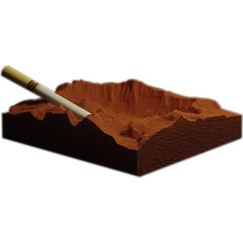 Homestay Hotel Creative World Wonder Cement Ashtray Handwork Imitation Caldera Lake Smoke Cup Office KTV Bar Cigar Tobacco Jar