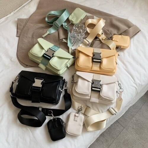 Summer new style multi-purpose small square bag ladies all-match shoulder bag three-in-one small bag messenger female bag