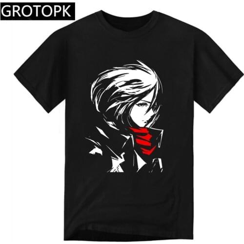 2019 Mikasa Attack On Titan T Shirt Summer Men TShirt Harajuku Streetwear Mens Clothes Anime Short Sleeve Cotton Shirt
