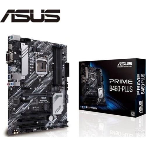 NEW For ASUS PRIME B460-PLUS Motherboard Socket LGA 1200 DDR4 M.2 nvme ssd For Intel B460 Original Desktop Mainboard
