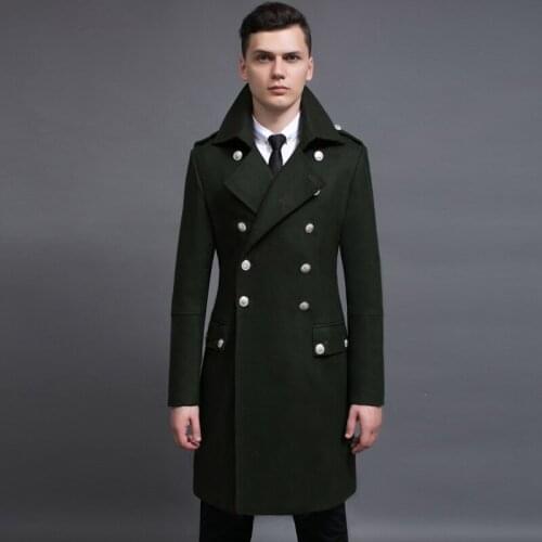 New Wool Mens Coat Luxury Double Breasted Long Style Man Trench Autumn And Winter Plus Size 5xl 6xl Mens Jackets And Coats