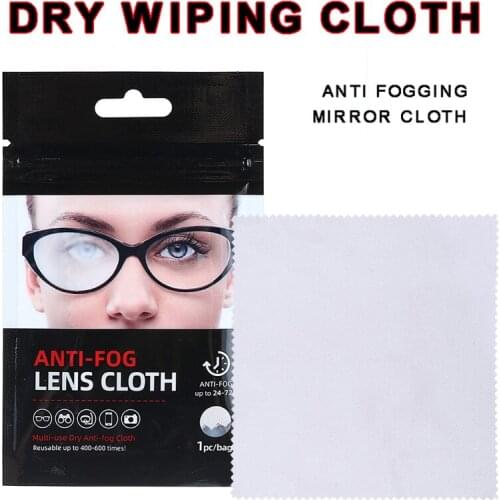 Eyeglasses Anti Fog Cloth Lens Cleaning Wipe Cloth Fabric Glasses Cleaner Reusable For Spectacles Lenses Camera Screen