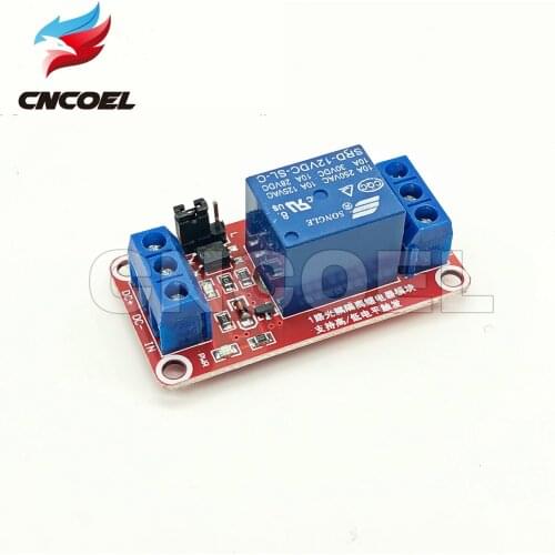 One 1 channel relay module DC 12V high and low level trigger relay control with optocoupler