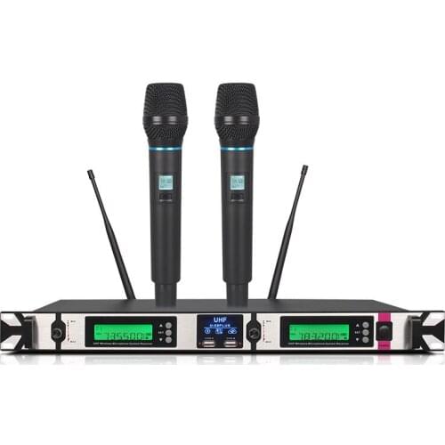 Top X9Plus professional wireless handheld microphone system with Bluetooth karaoke stage lapel microphone rechargeable handheld