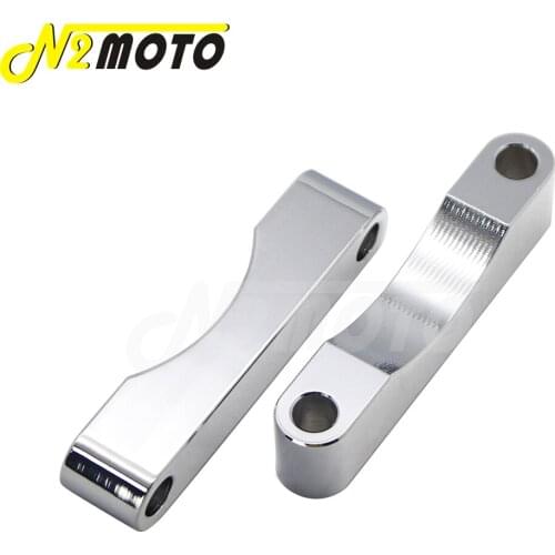 1 set Motorcycle Chrome Aluminum 0.75" Front Fender Spacer For Harley Touring w/ 6.5" Wide 30" Wheel 1984-2013 Accessories
