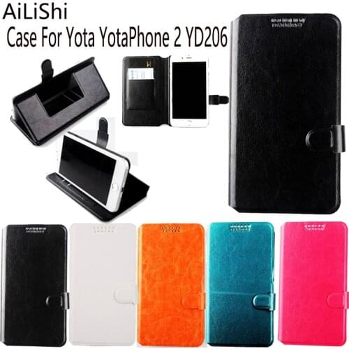 AiLiShi Factory Direct! Case For Yota YotaPhone 2 YD206 Fashion Dedicated Leather Case Exclusive 100% Holder Card Slot +Tracking