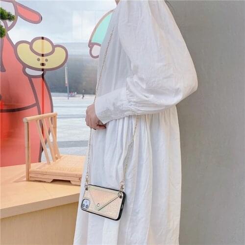 Luxury Snake Skin Lanyard Phone Cases For iPhone 12 Mini 12 Pro 11 Pro XR Xs Max Wallet Stand Cover Shell On 6S 7 8 Plus SE 2020