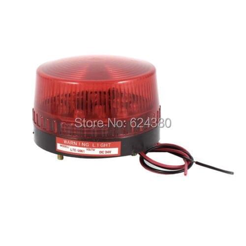 Industrial Signal Emergency Alarm Warning Lamp Red LED Flash Strobe Light 12V 24V DC LTE-5061