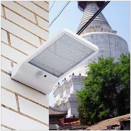 3PCS 20LED Solar Lamp PIR Human Motion Sensor Light Solar Power Light Outdoor Path Courtyard Wall Lamp Security Spot Lighting