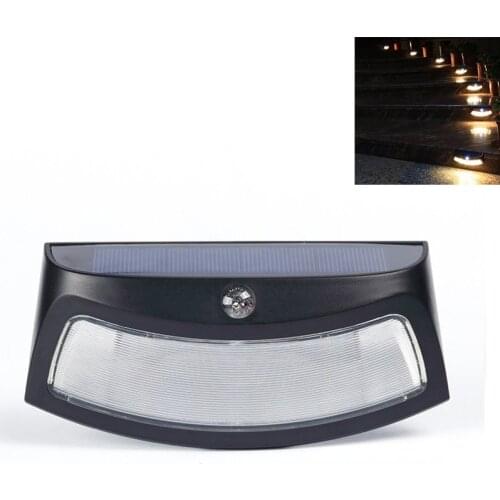 Outdoor Light-controlled LED Solar Light Stainless Steel Garden Waterproof Energy Saving Courtyard Lights with Reflector Cup