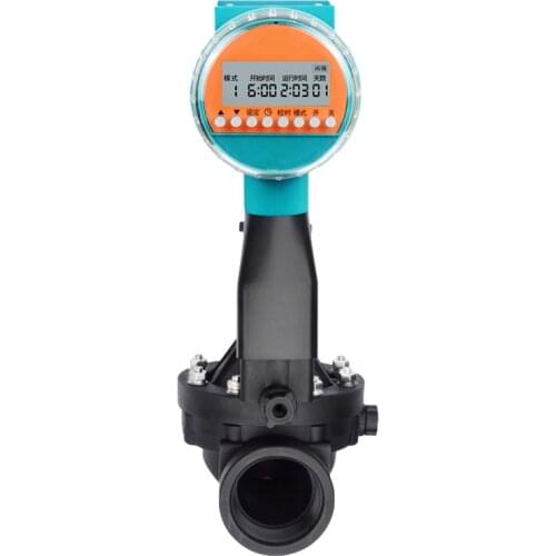 Water Timer 1-1/4" Irrigation Solenoid Valve Electronic Digital Water Timer With Rainfall Sensor(Batteries not included)